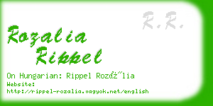 rozalia rippel business card